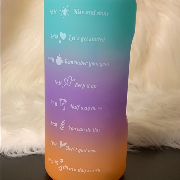 Inspirational/ Motivational Water Bottle 3 in 1 ( 64oz,32oz,8oz) (NWOT) - Picture 4 of 8